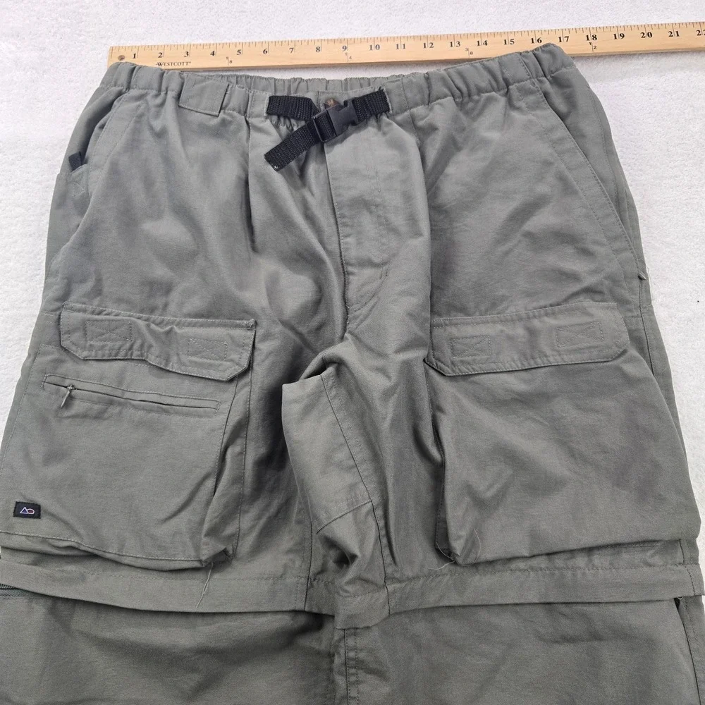 Vintage Outersport Men's Green Convertible Cargo Pants‎ XL
